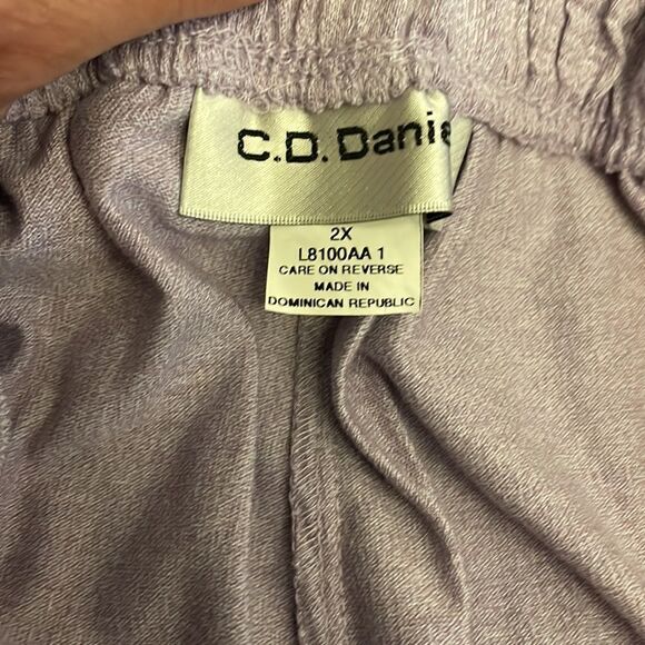 C. D. DANIELS LAVENDER KNIT DRAWSTRING PANTS WITH POCKETS.  NEW WITH TAGS - Picture 10 of 11
